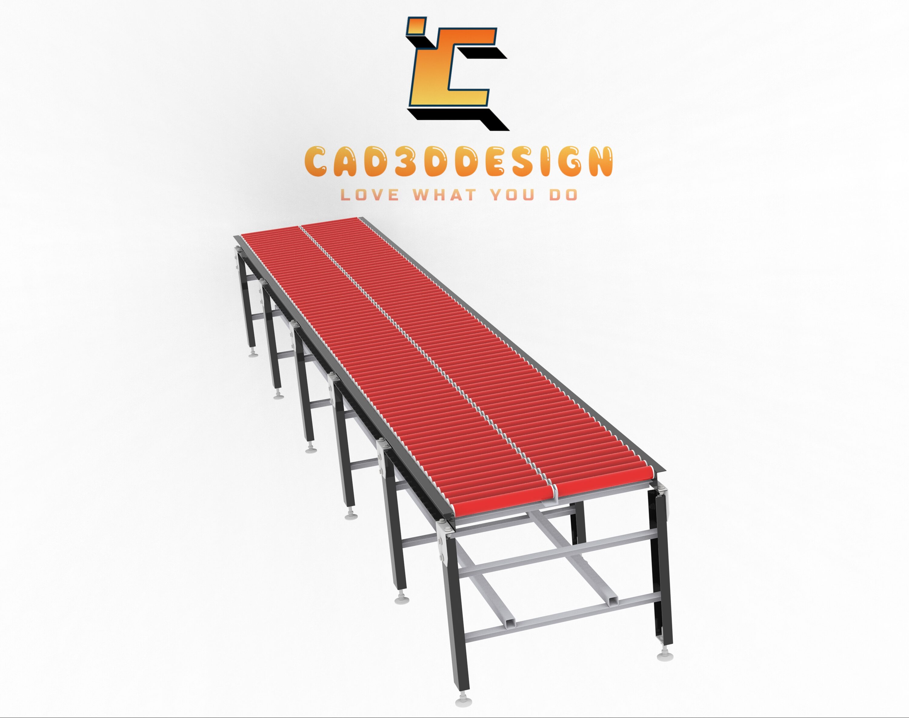 3d băng tải con lăn bị động-3D passive roller conveyor