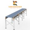 3d băng tải con lăn dẫn động xích-3D roller conveyor with chain drive