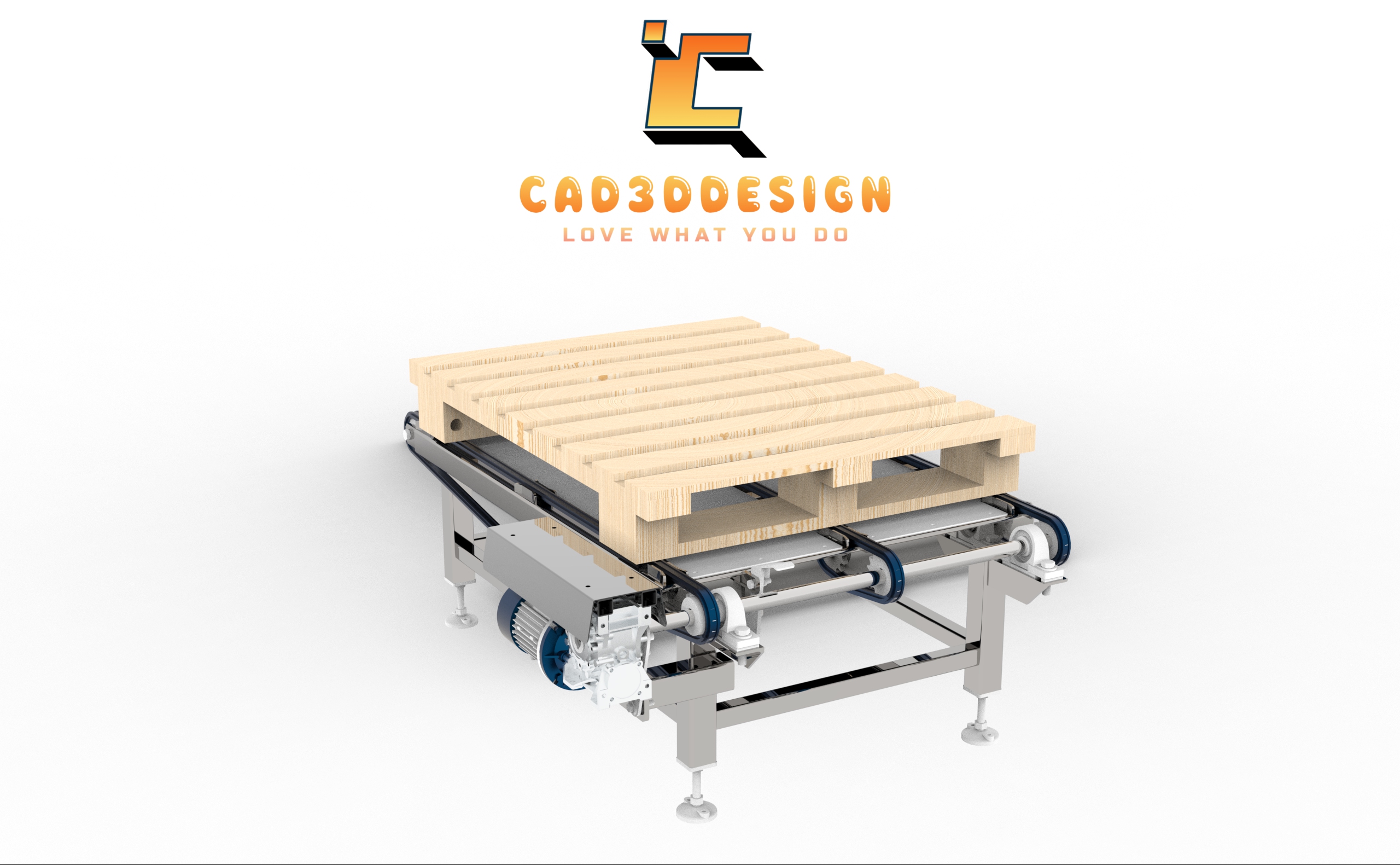 File 3d băng tải xích tải palet miễn phí
