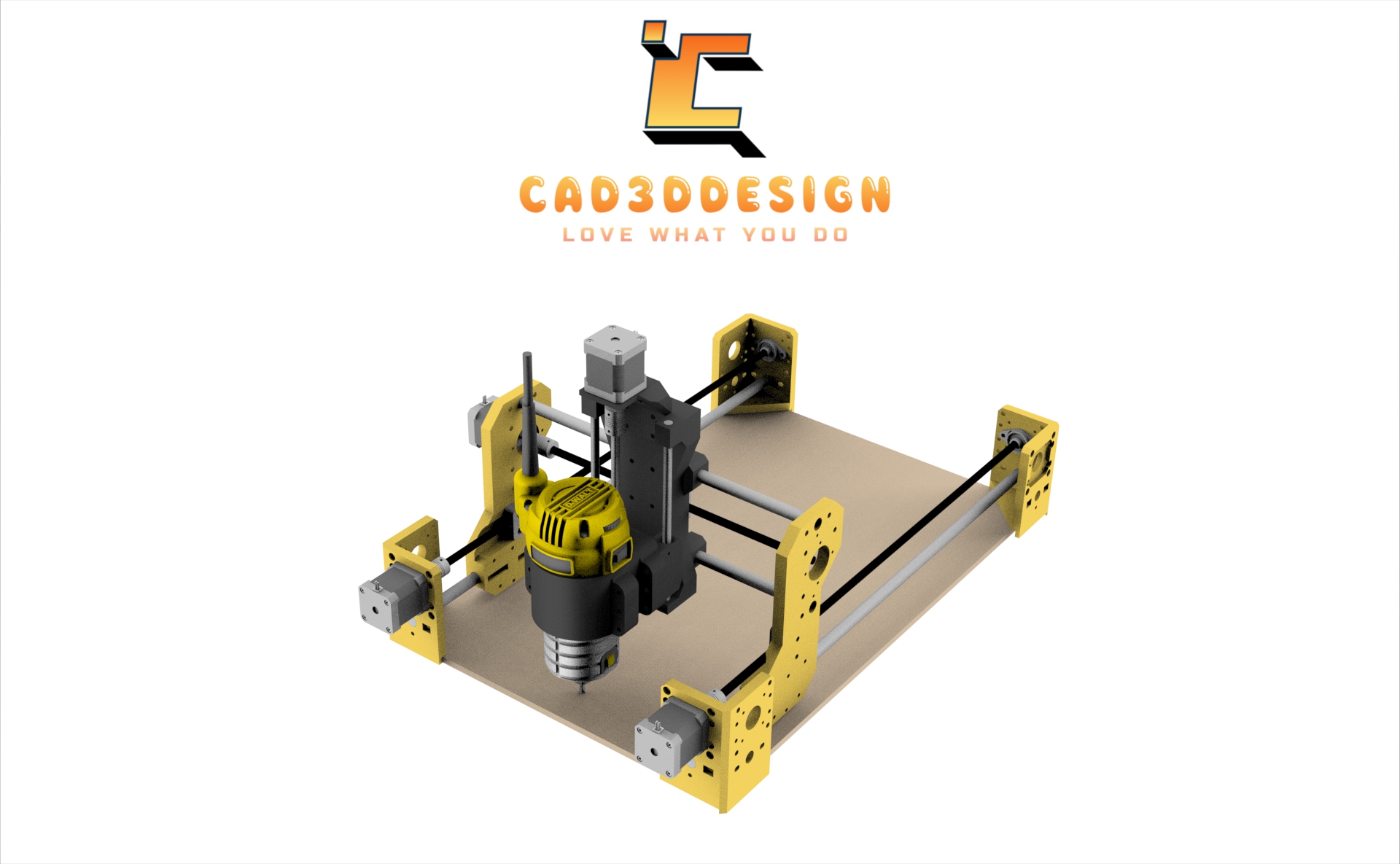 File 3d máy cnc router 400x600 miễn phí