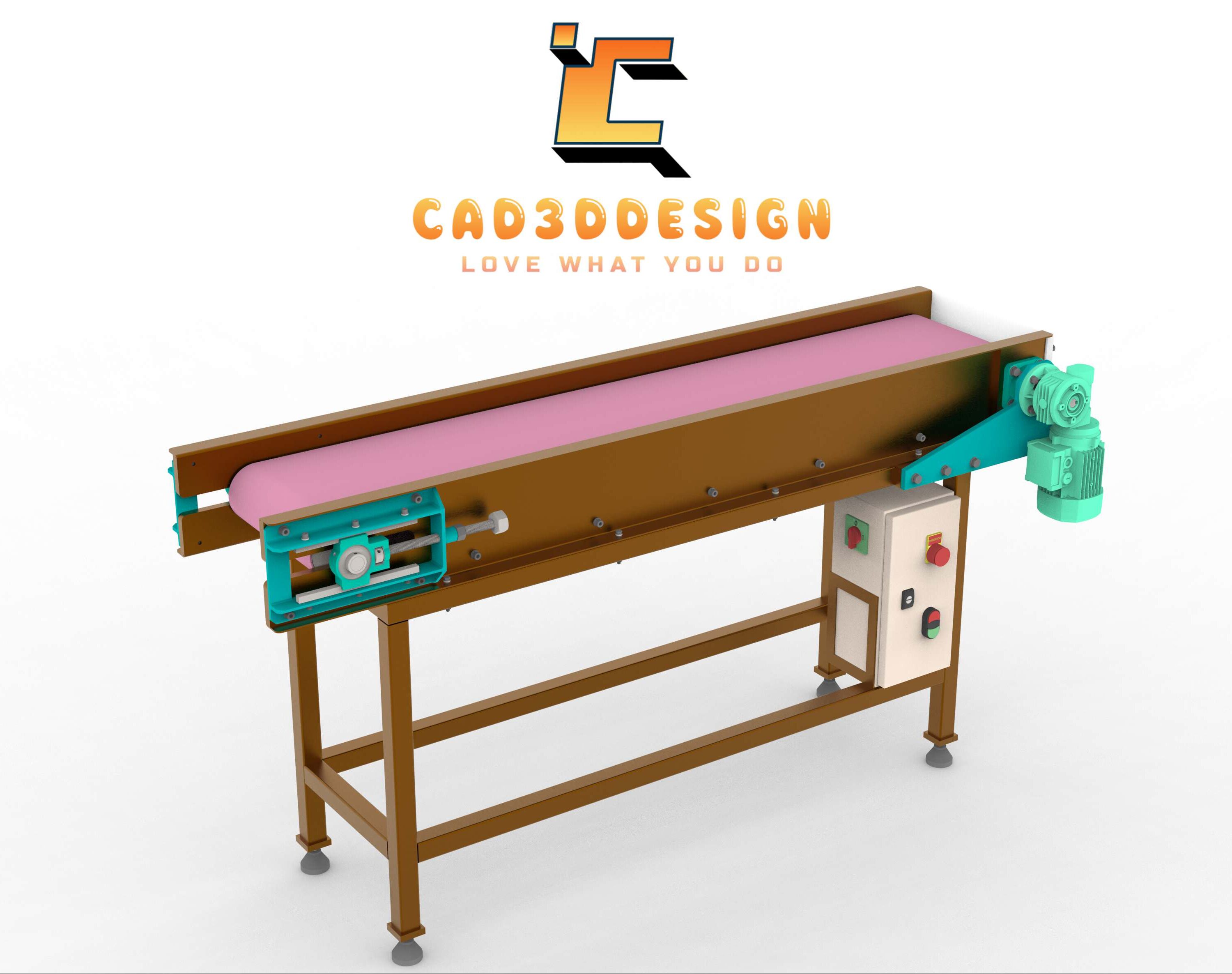 Bản vẽ thiết kế băng tải pvc khung thép-Design drawing of a PVC conveyor belt