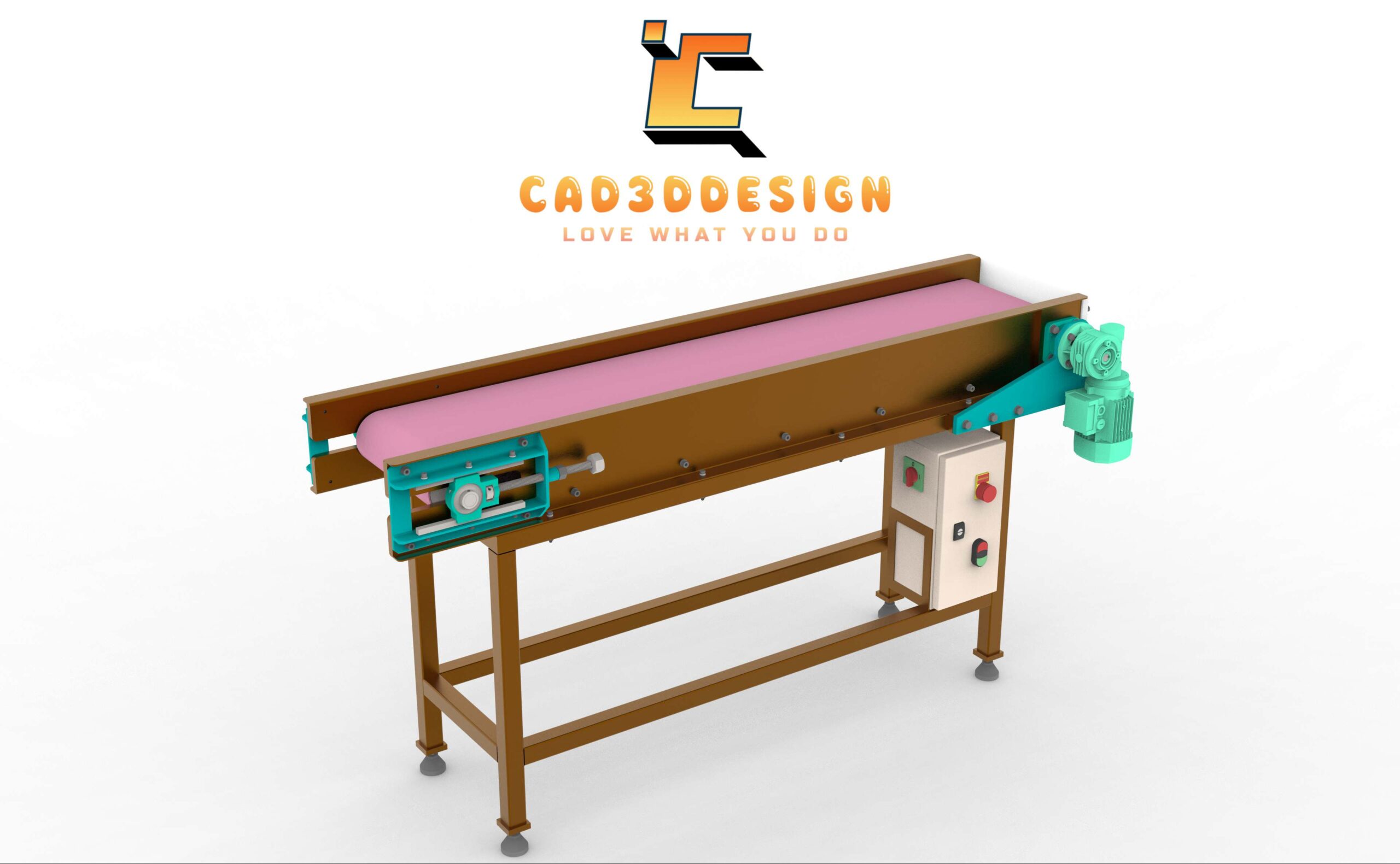 Bản vẽ thiết kế băng tải pvc khung thép-Design drawing of a PVC conveyor belt