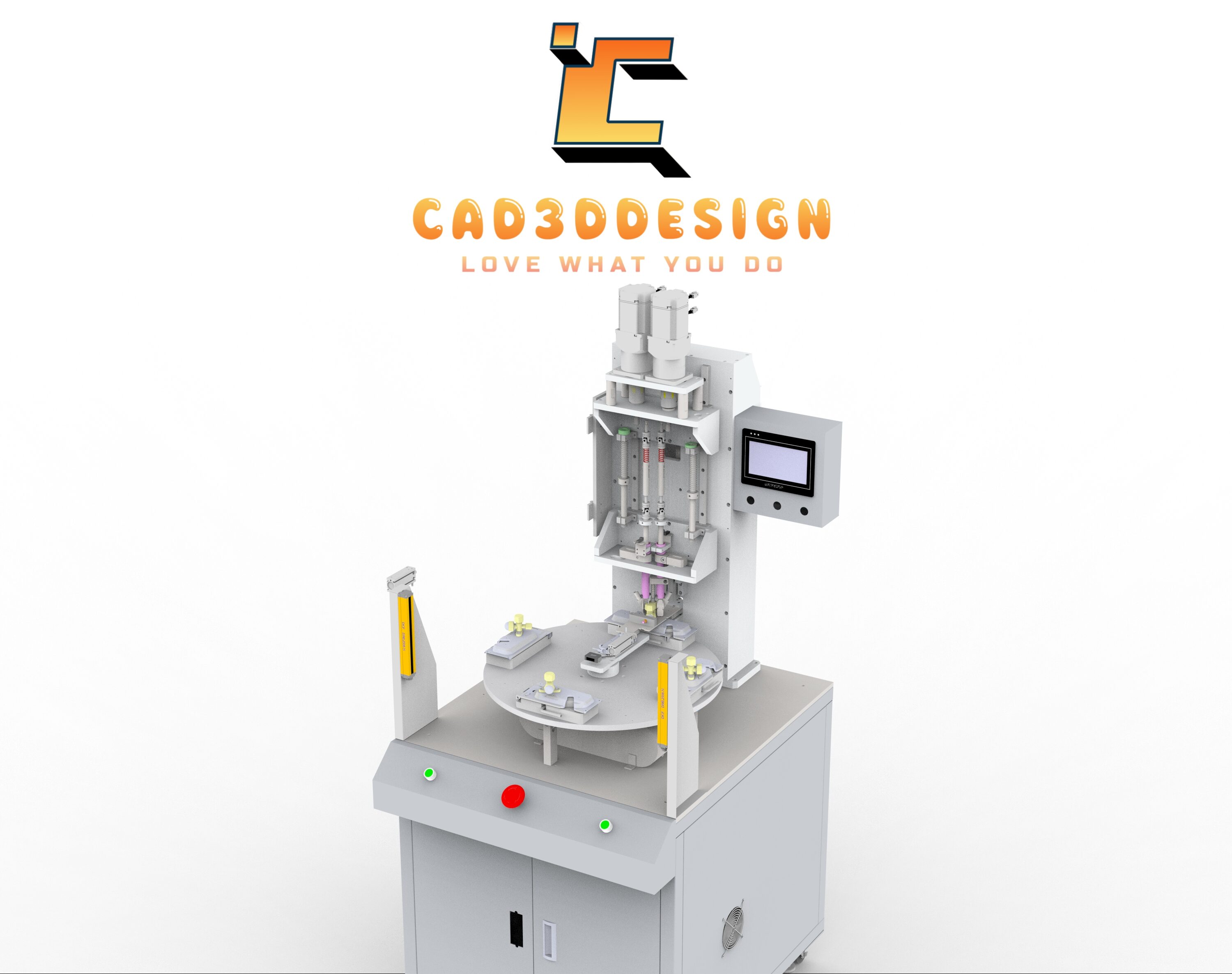 Bản vẽ thiết kế máy bắn vít tự động kết nối sản phẩm-Automatic Screw Driving Machine Design for Product Assembly