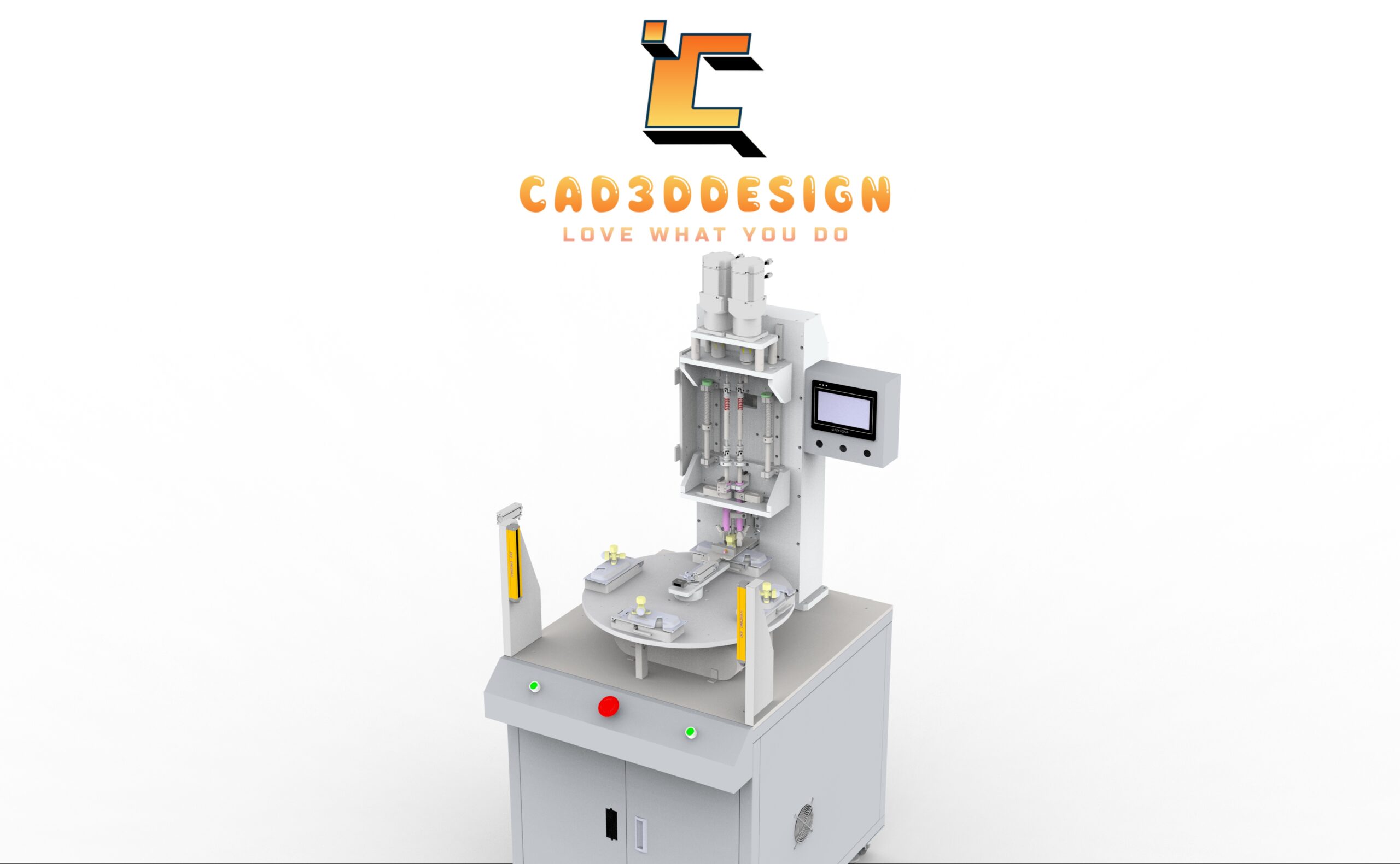 Bản vẽ thiết kế máy bắn vít tự động kết nối sản phẩm-Automatic Screw Driving Machine Design for Product Assembly